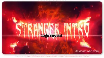 Stranger Intro Logo Logo Stings template preview