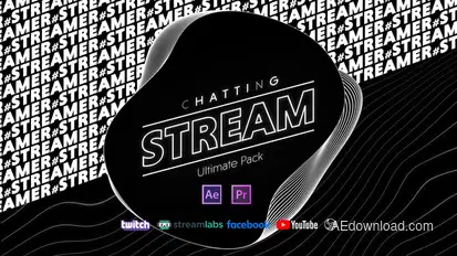 Stream Chatting Pack broadcast-packages template preview