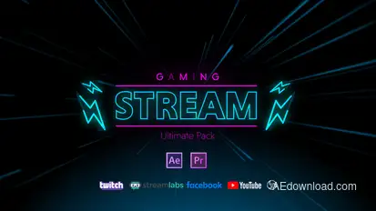 Stream Gaming Pack broadcast-packages template preview