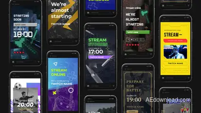 Stream Instagram Stories broadcast-packages template preview