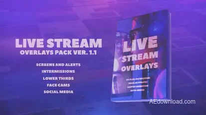Stream Overlays Pack Elements template preview