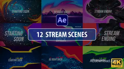 Stream Scenes | After Effects broadcast-packages template preview