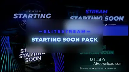 Stream Starting Soon Pack broadcast-packages template preview
