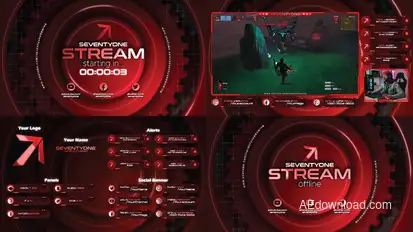 Streamer Pack 2 broadcast-packages template preview