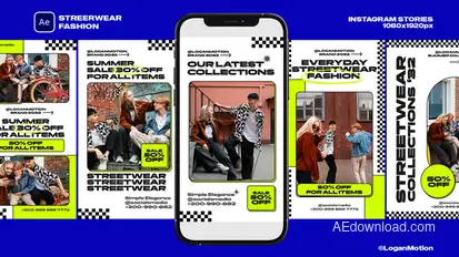 Streerwear Fashion broadcast-packages template preview