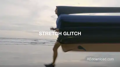 Stretch Glitch Elements template preview