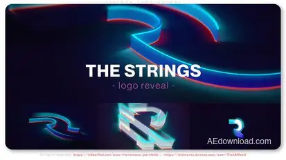 Strings Logo Reveal Logo Stings template preview