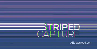 Striped capture Video Displays template preview