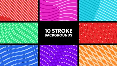 Stroke Backgrounds Elements template preview