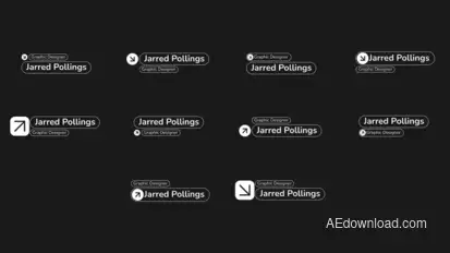 Stroke Lower Third Elements template preview