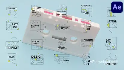 Stroke Titles for After Effects Titles template preview