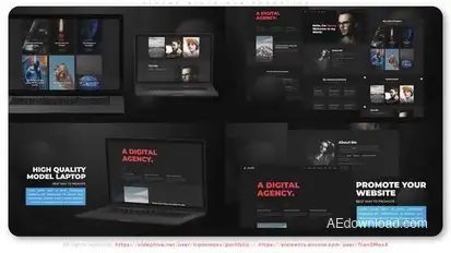 Strong Black Web Promotion Product Promo template preview