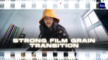 Strong Film Grain Transitions | After Effects Elements template preview