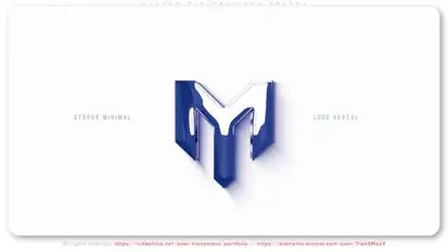 Strong Minimal Logo Reveal Logo Stings template preview