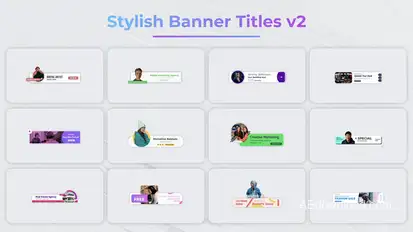 Stylish Banner Titles v2 Elements template preview