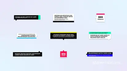 Stylish Call Outs For After Effects Titles template preview