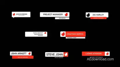 Stylish Corporate Logo Titles Elements template preview