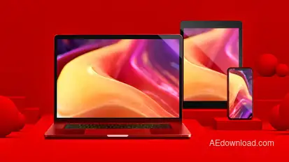 Stylish Devices Presentation Product Promo template preview