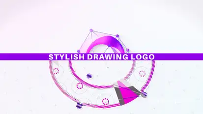 Stylish Drawing Logo Logo Stings template preview