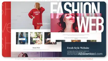 Stylish Fashion Web Promo Product Promo template preview
