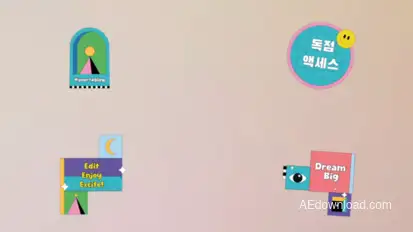 Stylish Geometric Shapes Titles for After Effects Titles template preview