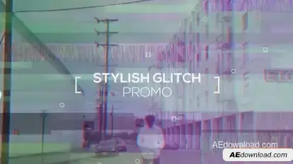 Stylish Glitch Opener Openers template preview