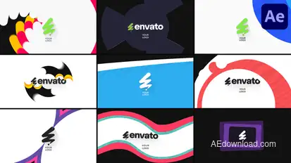 Stylish Logo Transitions for After Effects Logo Stings template preview