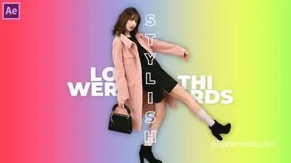 Stylish Lower Thirds Elements template preview