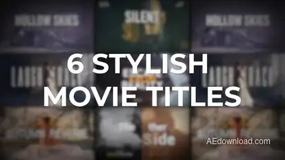 Stylish Movie Titles Titles template preview