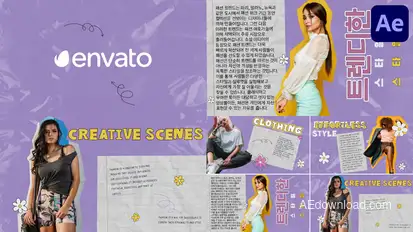 Stylish Notes Slides for After Effects Openers template preview