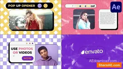 Stylish Pop Up Opener | After Effects Openers template preview