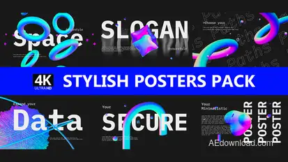 Stylish Posters Titles template preview