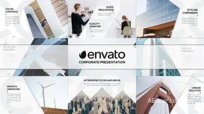 Stylish Presentation Video Displays template preview