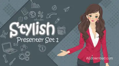 Stylish Presenter Set 1 Product Promo template preview