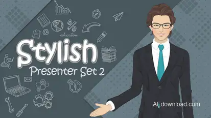 Stylish Presenter Set 2 Product Promo template preview