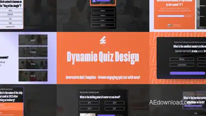 Stylish Quiz Design broadcast-packages template preview