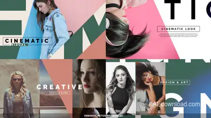 Stylish Slide Cool Video Displays template preview