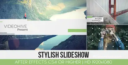 Stylish Slideshow Video Displays template preview