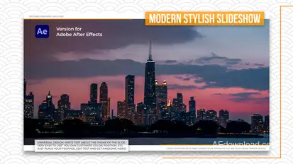 Stylish Wall Slideshow Video Displays template preview