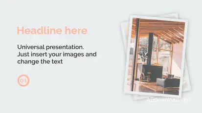 Stylish Slideshow Video Displays template preview