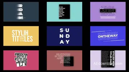 Stylish Titles 1.0 | After Effects Titles template preview