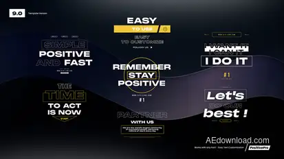 Stylish Titles Titles template preview