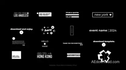Stylish Titles | AE Titles template preview
