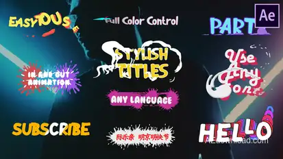 Stylish Titles | After Effects Titles template preview