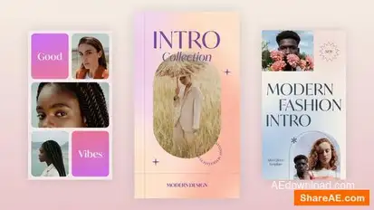 Stylish Vertical Intro 3in1 Openers template preview