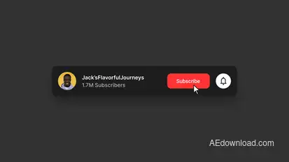 Subscribe Button Elements template preview