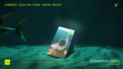 Submerge AquaView Phone Screen Mockup Product Promo template preview