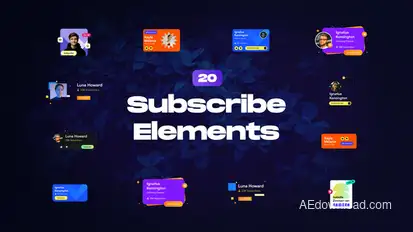Subscribe Elements Elements template preview