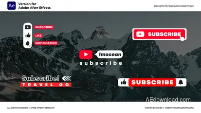 Subscribe Titles Elements template preview