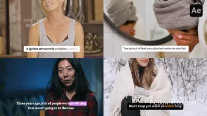 Subtitles & Captions Titles template preview